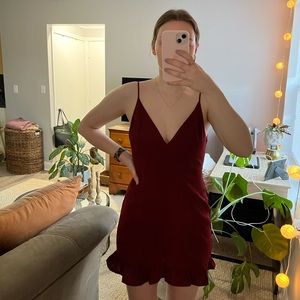 Princess Polly Maroon Dress